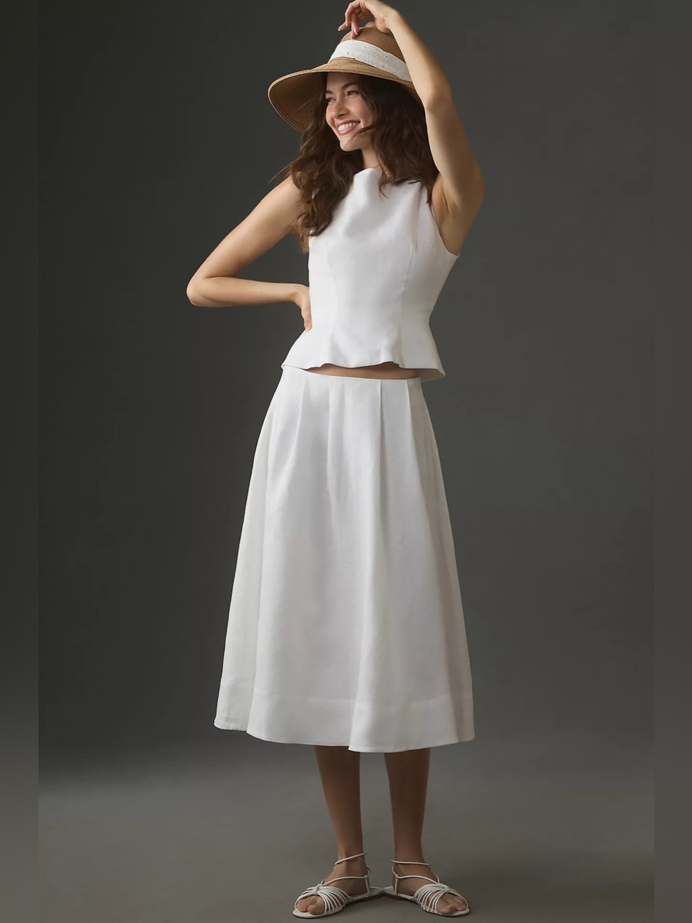Reformation Moya Linen skirt size 6
